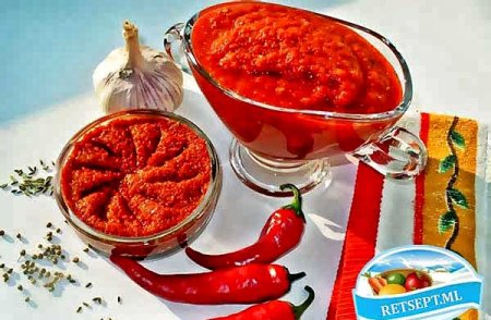 Лучшая аджика с помидорами по-кавказски рецепт приготовления.