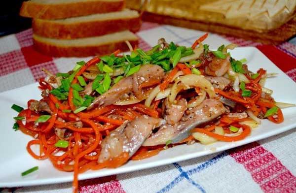 Селедка по-корейски