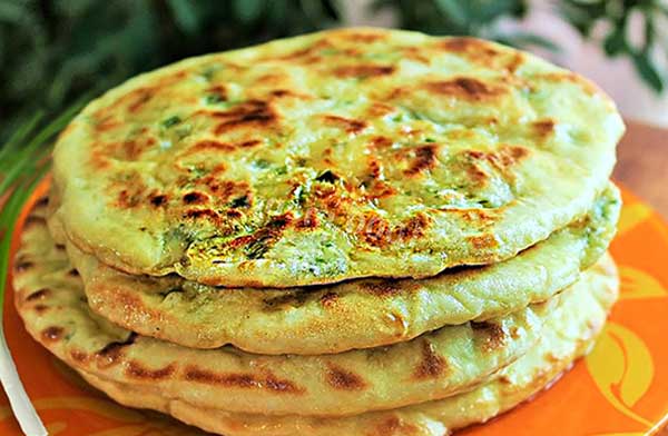 Кефирные лепёшки с сыром и картофелем