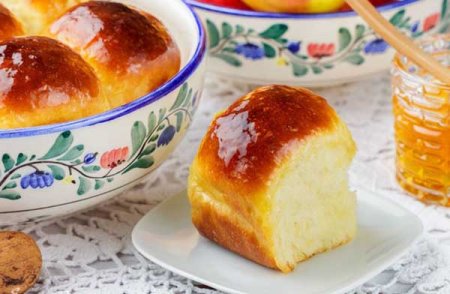 Булочки из дрожжевого теста с медом